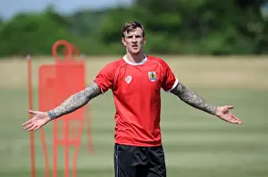 Training - 2 July 2014 Prints: Bristol City's Aden Flint: Intense Training Focus (July 2, 2014)