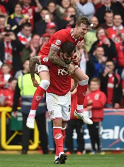 Bristol City V Walsall Prints: Bristol City's Aden Flint and Marlon Pack in Action Against Walsall