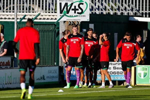 Images Dated 30th July 2015: Bristol City's Aden Flint and Marlon Pack at Huish Park Stadium during Yeovil Town vs