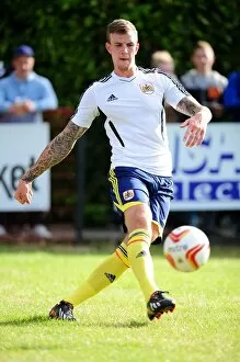 Images Dated 3rd July 2013: Bristol City's Aden Flint in Pre-Season Action Against Ashton and Backwell United, July 2013