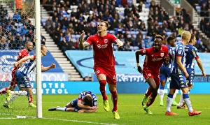 Wigan Athletic V Bristol City Prints: Bristol City's Aden Flint Scores Euphoric Goal