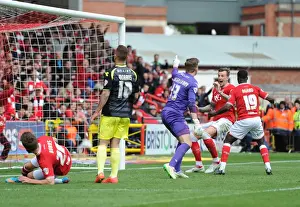 Bristol City V Walsall Prints: Bristol City's Aden Flint Scores Hat-trick Against Walsall in Sky Bet League One (3 May 2015)