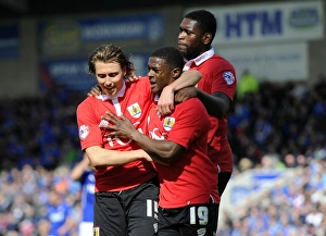 Chesterfield V Bristol City Prints: Bristol City's Agard, Emmanuel-Thomas