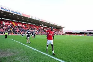 Images Dated 21st April 2012: Bristol City's Albert Adomah in Action at Ashton Gate Stadium (2012)