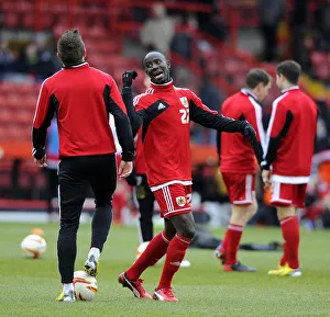 Bristol City's Albert Adomah in Action Against Barnsley, Npower Championship