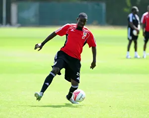 Pre-Season Training Prints: Bristol City's Albert Adomah in Focus: Pre-Season Training Intensity