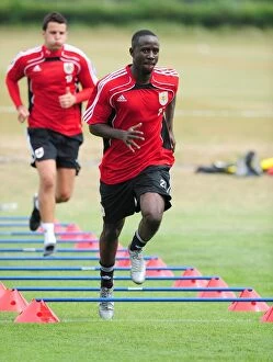 Images Dated 1st July 2010: Bristol City's Albert Adomah Gears Up for Championship Season in Pre-Season Training