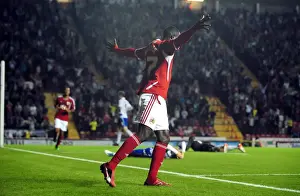 Bristol City V Reading Prints: Bristol City's Albert Adomah Scores Championship Opener Against Reading (September 2011): A Memorable Goal