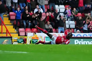 Bristol City V Burnley Prints: Bristol City's Albert Adomah Scores Last-Minute Winner Against Burnley in Championship Match
