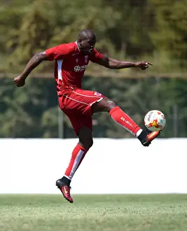 Friendly Prints: Bristol City's Arnold Garita in Action Against UCAM during Pre-season Friendly at La Manga Training Ground