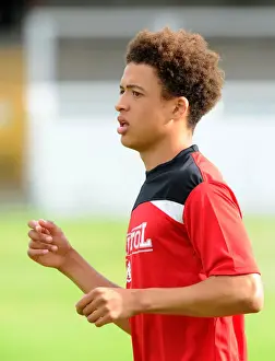 Pre Season Prints: Bristol City's Ash Harper in Action during Pre-Season Friendly against Bath City (2015)