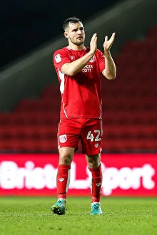Images Dated 7th January 2017: Bristol City's Bailey Wright Appreciates Fans After 0-0 FA Cup Draw vs Fleetwood Town