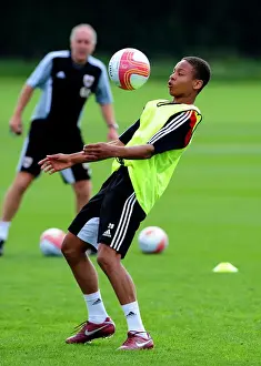 Pre-season Training Prints: Bristol City's Bobby Reid: Focused and Ready for Pre-Season Training