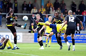 Bristol Citys Bobby Reid goes close with a spectacular effort