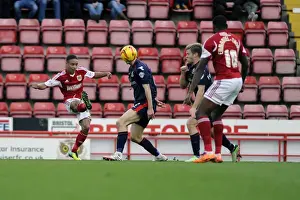 Bristol City V Walsall Prints: Bristol City's Bobby Reid Goes for Glory: A Thrilling Moment from the Bristol City vs