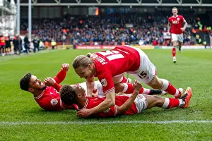 Bristol City V Sheffield Wednesday Prints: Bristol City's Bobby Reid Scores the Second Goal Against Sheffield Wednesday