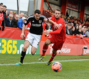 Bristol City's Brendan Moloney vs