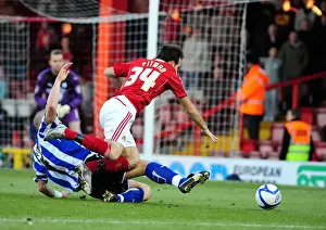 Bristol City V Sheffield Wednesday Prints: Bristol City's Brett Pitman Foul by Darren Purse in FA Cup Match vs Sheffield Wednesday