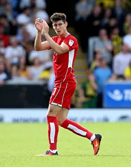 Framed Print : Bristol City's Callum O'Dowda Applauds Fans Amidst Burton Albion Cheers