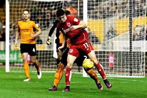 Wolverhampton Wanderers V Bristol City Prints: Bristol City's Callum O'Dowda in Control at Molineux against Wolverhampton Wanderers (December 2016)