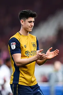Framed Print : Bristol City's Callum O'Dowda Disappointed After 2-0 Loss to Brentford