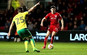 Images Dated 7th March 2017: Bristol City's Callum O'Dowda Scores Past Norwich City Defenders