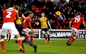 Nottingham Forest V Bristol City Prints: Bristol City's Callum O'Dowda Sends a Cross at The City Ground during Nottingham Forest vs
