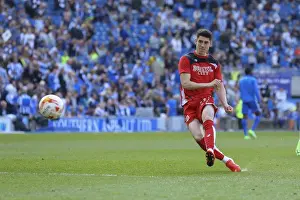 Framed Print : Bristol City's Callum O'Dowda Warming Up Ahead of Brighton Clash (Sky Bet Championship, 29 / 04 / 2017)