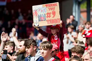 Bristol City V Birmingham City Prints: Bristol City's Championship Title Win: Fans Celebrate with Tammy Abraham