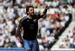 Derby County V Bristol City Prints: Bristol City's Championship-Winning Moment: Cole Skuse's Double Strike vs