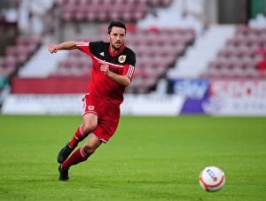 Images Dated 1st August 2012: Bristol City's Cole Skuse in Action Against Dunfermline Athletic, August 1