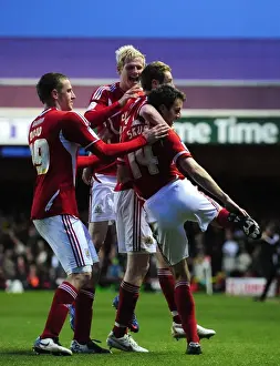 Bristol City V West Ham Prints: Bristol City's Cole Skuse Celebrates Stunner Against West Ham