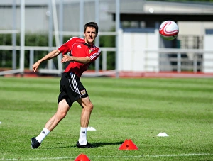 Pre Season Tour Sweden Prints: Bristol City's Cole Skuse: Intense Training Focus