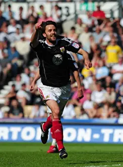 Derby County V Bristol City Prints: Bristol City's Cole Skuse Scores Brace: Championship Victory Over Derby County (30th April 2011)
