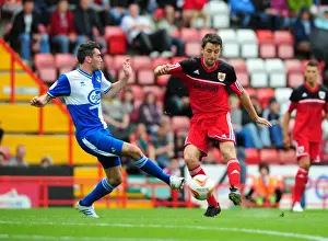 Louis Carey Testimonial Prints: Bristol City's Cole Skuse Shoots During Louis Carey Testimonial Match vs