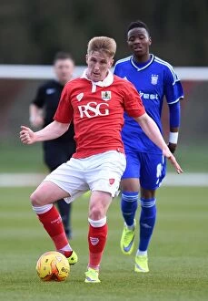 Images Dated 13th April 2015: Bristol City's Connor Lemonheigh-Evans Training Ahead of U21 Showdown Against Ipswich Town