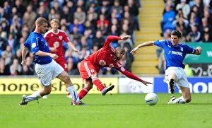 Images Dated 16th October 2010: Bristol City's Danny Haynes in Action: Cardiff City vs. Bristol City, Npower Championship