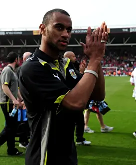 Bristol City V Derby County Prints: Bristol City's Danny Haynes Appreciates Fans Support in Championship Match Against Derby County (April 2010)
