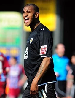 Images Dated 17th April 2010: Bristol City's Danny Haynes Expresses Frustration During Championship Clash vs