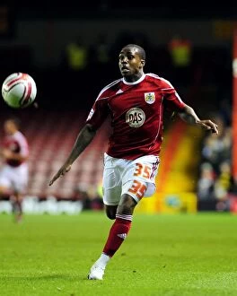 Images Dated 14th September 2010: Bristol City's Danny Rose in Action: Championship Clash Against Watford at Ashton Gate Stadium