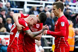 Bristol City's David Cotterill Scores the Second Goal Against Newcastle United in EFL Championship Match