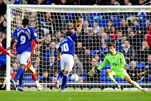 Ipswich Town V Bristol City Prints: Bristol City's David James Denies Ipswich Town's Michael Chopra