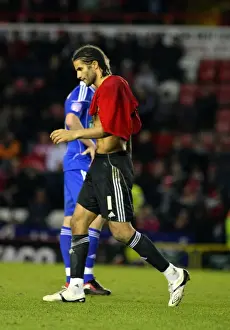 Bristol City V Middlesbrough Prints: Bristol City's David James Receives Red Card in Championship Match Against Middlesbrough (15/01/2011)