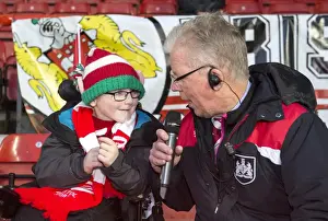 Bristol City V QPR Prints: Bristol City's David Lloyd Discusses Progress with Oskar Pycroft at Ashton Gate Stadium - Sky Bet Championship