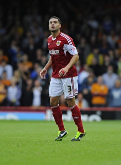 Bristol City V Wolves Prints: Bristol City's Derrick Williams in Action Against Wolves