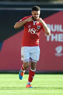 Bristol City V Chesterfield Prints: Bristol City's Derrick Williams Celebrates Goal Against Chesterfield in Sky Bet League One
