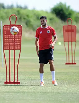 Training - 2 July 2014 Prints: Bristol City's Derrick Williams in Focus during Training Session (July 2, 2014)