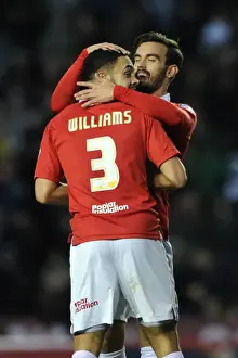 Bristol City V Notts County Prints: Bristol City's Derrick Williams and Marlon Pack Celebrate Goal Against Notts County