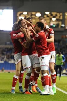 Images Dated 20th October 2015: Bristol City's Derrick Williams Scores and Celebrates with Team in 2015 Sky Bet Championship Match