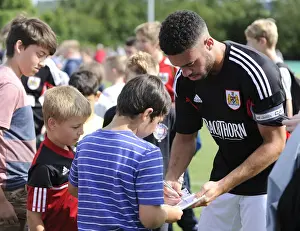 Portishead V Bristol City Prints: Bristol City's Derrick Williams Signs Autographs at Portishead Town Pre-Season Friendly